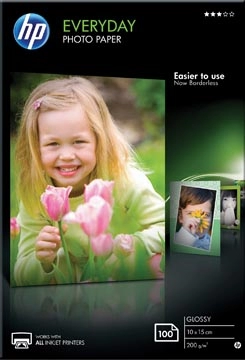 Een HP Everyday fotopapier ft 10 x 15 cm, 200 g, pak van 100 vel, glanzend koop je bij best4office