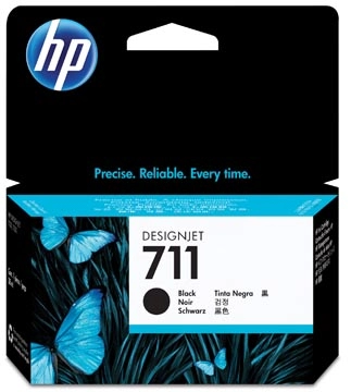 Een HP inktcartridge 711, 38 ml, OEM CZ129A, zwart koop je bij best4office