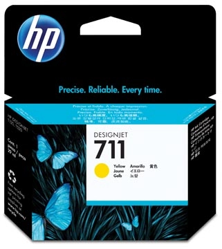 Een HP inktcartridge 711, 29 ml, OEM CZ132A, geel koop je bij best4office