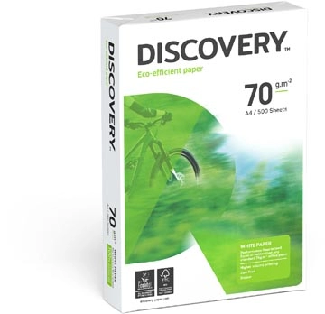 Een Discovery kopieerpapier ft A4, 70 g, pak van 500 vel koop je bij Muys Kantoor & Kado