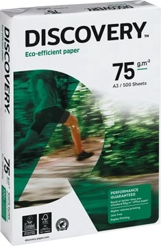 Een Discovery kopieerpapier ft A3, 75 g, pak van 500 vel koop je bij Muys Kantoor & Kado