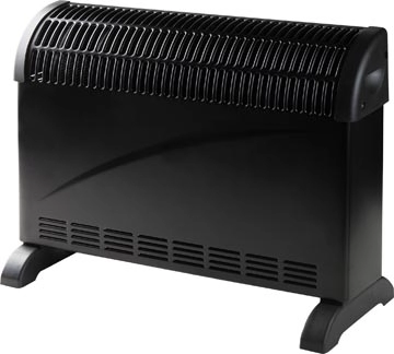 Een Domo convector verwarming Turbo, zwart koop je bij Muys Kantoor & Kado