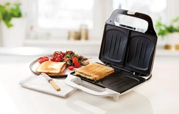 Een Domo croque monsieur machine Croque XL, wit koop je bij Muys Kantoor & Kado