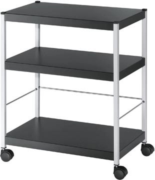 Een Paperflow universele mobiele trolley, zwart, medium koop je bij best4office