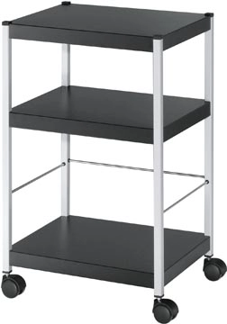 Een Paperflow universele mobiele trolley, zwart, small koop je bij best4office