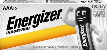 Een Energizer Industrial alkaline batterij AAA/LR03/E92, 10 stuks koop je bij Muys Kantoor & Kado