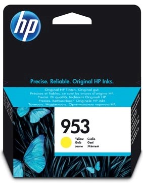 Een HP inktcartridge 953, 630 pagina's, OEM F6U14AE, geel koop je bij best4office