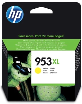 Een HP inktcartridge 953XL, 1.450 pagina's, OEM F6U18AE, geel koop je bij best4office