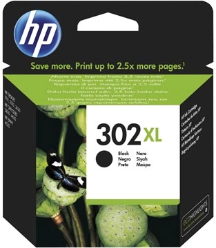 Een HP inktcartridge 302XL, 480 pagina's, OEM F6U68AE, zwart koop je bij best4office