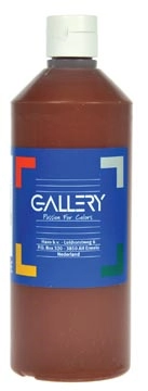 Een Gallery plakkaatverf, flacon van 500 ml, donkerbruin koop je bij best4office