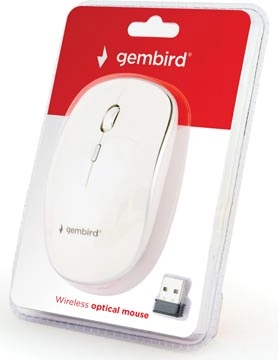 Een Gembird draadloze optische muis, wit koop je bij best4office