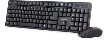 Een Gembird draadloze toetsenbord en muis, qwerty koop je bij best4office