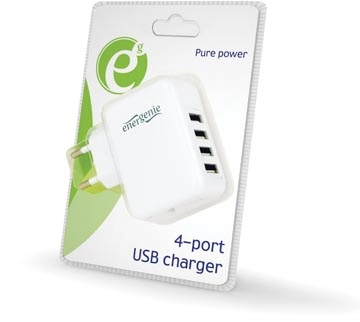 Een Energenie USB adapter, 4 poorten koop je bij best4office