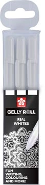 Een Sakura roller Gelly Roll Basic wit, etui van 3 stuks koop je bij best4office