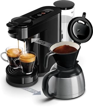 Een Philips Senseo Switch koffiezetapparaat, voor filterkoffie en koffiepads koop je bij Muys Kantoor & Kado