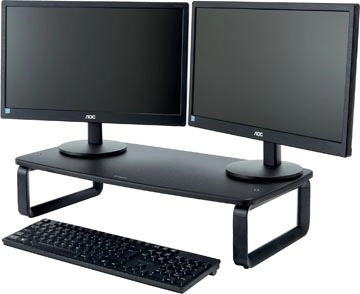 Een Kensington SmartFit brede monitorstandaard, zwart koop je bij best4office