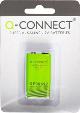 Een Q-CONNECT batterij alkaline 6LR61 MN1604 9.0V koop je bij Muys Kantoor & Kado