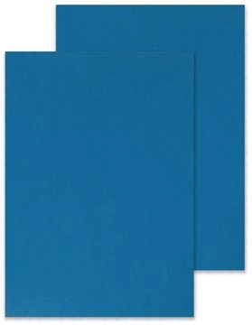 Een Q-CONNECT dekblad A4 leder 250 grams 100 stuks blauw koop je bij best4office