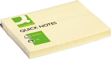 Een Q-CONNECT Quick Notes, ft 76 x 102 mm, 100 vel, geel koop je bij best4office