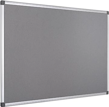 Een Q-CONNECT textielbord met aluminium frame 60 x 45 cm grijs koop je bij best4office