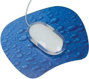 Een Q-CONNECT Muismat antislip regendruppels blauw koop je bij best4office