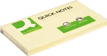 Een Q-CONNECT Quick Notes, ft 76 x 127 mm, 100 vel, geel koop je bij best4office