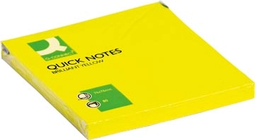 Een Q-CONNECT Quick Notes, ft 76 x 76 mm, 80 vel, neongeel koop je bij best4office