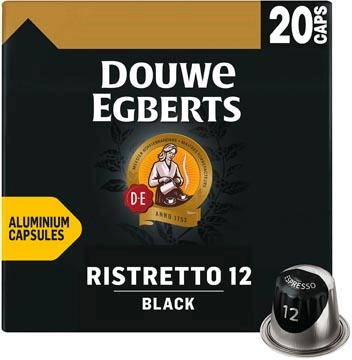 Een Douwe Egberts Espresso Black koffiecapsules, pak van 20 stuks koop je bij Muys Kantoor & Kado