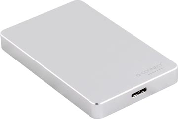 Een Q-CONNECT externe harde schijf USB 3.0, zilver, 1 TB koop je bij best4office