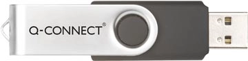 Een Q-CONNECT USB stick 2.0, zwart, 4 GB koop je bij best4office