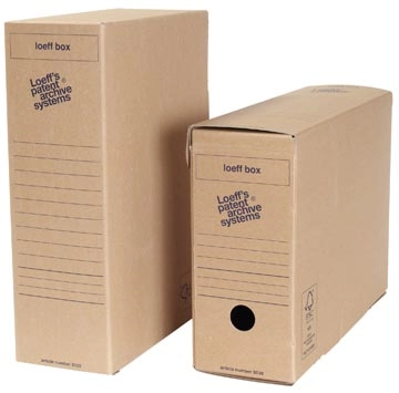 Een Loeff's Box, ft 37 x 26 x 11,5 cm, bruin, pak van 50 stuks koop je bij best4office