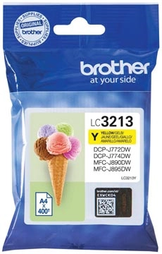 Een Brother inktcartridge, 400 pagina's, OEM LC-3213Y, geel koop je bij Muys Kantoor & Kado