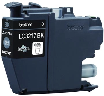 Een Brother inktcartridge, 550 pagina's, OEM LC-3217BK, zwart koop je bij best4office