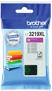 Een Brother inktcartridge, 1.500 pagina's, OEM LC-3219XLM, magenta koop je bij best4office