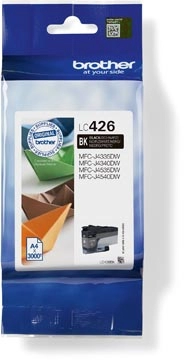 Een Brother inktcartridge, 3.000 pagina's, OEM LC-426BK, zwart koop je bij best4office