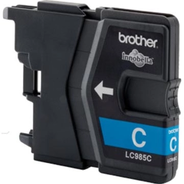 Een Brother inktcartridge, 260 pagina's, OEM LC-985C, cyaan koop je bij best4office