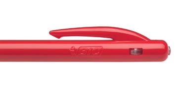 Een Bic balpen M10 Clic schrijfbreedte 0,4 mm, medium punt, rood koop je bij Muys Kantoor & Kado