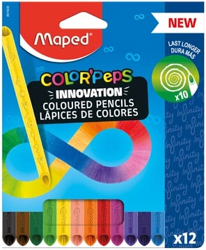 Een Maped Color'Peps Infinity kleurpotlood, 12 potloden koop je bij best4office