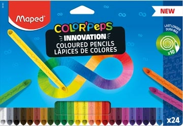 Een Maped Color'Peps Infinity kleurpotlood, 24 potloden koop je bij Muys Kantoor & Kado