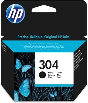 Een HP inktcartridge 304, 120 pagina's, OEM N9K06AE, zwart koop je bij best4office