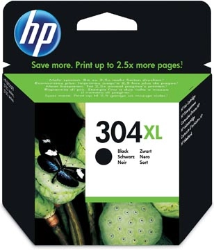 Een HP inktcartridge 304XL, 300 pagina's, OEM N9K08AE, zwart koop je bij best4office