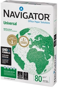 Een Navigator Universal printpapier ft A4, 80 g, pak van 500 vel koop je bij best4office