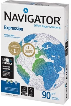 Een Navigator Expression presentatiepapier ft A4, 90 g, pak van 500 vel koop je bij best4office