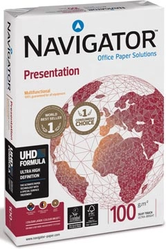 Een Navigator Presentation presentatiepapier ft A4, 100 g, pak van 500 vel koop je bij best4office