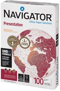 Een Navigator Presentation presentatiepapier ft A4, 100 g, pak van 500 vel koop je bij best4office