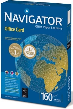 Een Navigator Office Card presentatiepapier ft A3, 160 g, pak van 250 vel koop je bij best4office