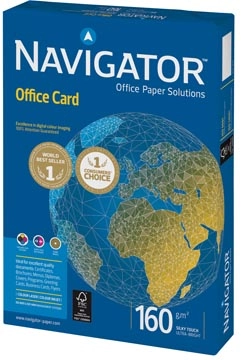 Een Navigator Office Card presentatiepapier ft A4, 160 g, pak van 250 vel koop je bij best4office