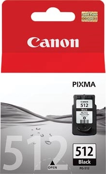 Een Canon inktcartridge PG512, 401 pagina's, OEM 2969B001, zwart koop je bij Muys Kantoor & Kado