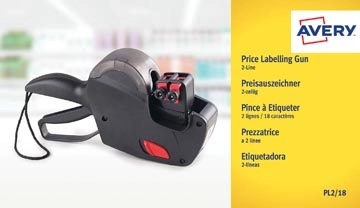 Een Avery PL2/18 prijstang, zwart koop je bij best4office