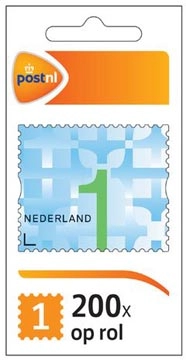 Een Postzegel nationaal NL, waarde 1, rol van 200 stuks, zelfklevend koop je bij Muys Kantoor & Kado